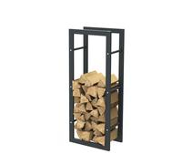 ESTANTERIA PARA LEÑA DE ACERO NEGRO 1004025CM, ESTANTERÍA PARA LEÑA, ESTANT...