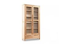 Estantería Para Libros Estantería de madera maciza pura, estantería nórdica de roble for el hogar, vitrina de madera maciza, estantería de registro Simple nórdica Estantes De Almacenamiento(A)