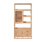 Estantería Para Libros Estantería De Pie De Color Madera Simple De Estilo Chino, Estante De Estudio For Sala De Estar, Estante De Entrada Multicapa Estantes De Almacenamiento(A:98CMX35CMX198CM)