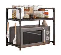 Estantería para panadería de cocina, estante de cocina de almacenamiento grande, multifuncional y amplio, soporte para microondas | Estantería industrial para panadería para especias, organizador de