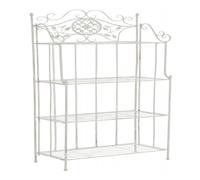 Estanteria para plantas flora metal blanco antiguo 32x66x175 cm