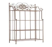 Estanteria para plantas flora metal marrón antiguo 32x66x175 cm