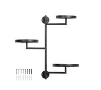 Estantería para plantas giratoria de pared, estante para plantas giratorio de 3 niveles - Estantes para plantas de 3 niveles para ventanas interiores, Exponer las plantas a la luz solar Expositor para