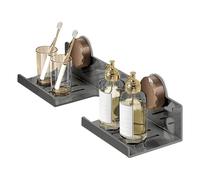 Estantería para Tazas con, Adhesivo sobre el Estante del Cuarto de baño, sin Organizador para Montaje en Pared de Taladro para VaLity Storage | Estante extraíble de Acero al Carbono perfumes