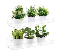 Estantería para ventana genérica | 2 piezas portaventosas transparentes | soporte de montaje en pared - para casa apartamento amantes de la naturaleza, jardineros balcón cocina