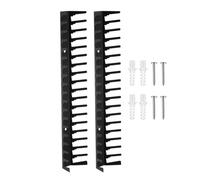 Estantería para videojuegos, juego de 2 estantes de pared metálicos robustos | Almacenamiento para discos y soportes - para salón, oficina, dormitorio y bar