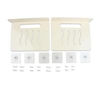 Estanteria Pared Blanca 2 Piezas, 23CM Baldas Pared acero inoxidable con Orificio para Cable, Baldas Flotantes Pareds con 4 cuelga facil adhesivo y tornillos para Salón Baño Cocina Dormitorio Oficina