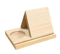 Estantería pequeña, Soporte para Libros de Madera Natural, Soporte para Libros Triangular con Taza, Mini estantería Creativa para decoración de Biblioteca en el hogar...