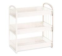 Estanteria plastico 3 alturas blanco colección KINVARA
