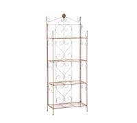 Estantería plegable decorativa lenja metal marrón antiguo 30x60x160 cm