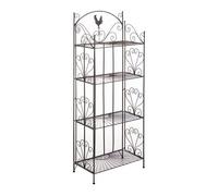 Estantería plegable mia metal bronce 33x61.5x153 cm