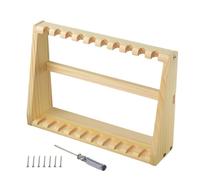 Estantería portaobjetos para manualidades, estantería para organizador de manualidades con diez compartimentos | Expositor versátil con acabado natural para oficina doméstica, feria, área de estudio