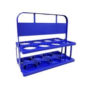 Estantería portátil para cerveza, cesta de cerveza, de bebidas reutilizable con asa, 8 unidades de portacervezas plegables, práctica de almacenamiento y servicio para cervezas, solución