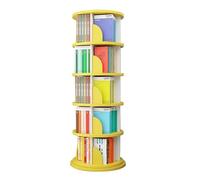 Estantería redonda ajustable - Estantería giratoria de 360°, ahorra espacio, estantería de pie de 3/4/5/6 niveles para el hogar moderno y la oficina, elegante solución de almacenamiento de libros