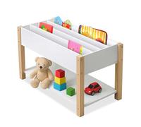Relaxdays Estante infantil blanco,marrón claro