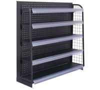 Estantería resistente para minoristas, estante de almacenamiento y exhibición resistente para comestibles, suministros de oficina, estante de organización, perfecto para empresas