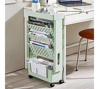 Estantería rodante compacta para aula, oficina y biblioteca - Nizer móvil con ruedas para un fácil almacenamiento y nización, ideal para dormitorios y espacios de trabajo