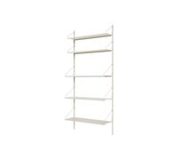 Estantería Shelf Library de Una Sola Sección, 185,2 x 80 cm , Blanco Cálido