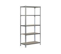 Estantería simon rack maderclick 5/400 750 kg metal madera 5 estantes aglomerado (180 x 90 x 40 cm)