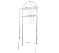 Estanteria sobre Inodoro WC Lavadora Ahorra Espacio Almacenamiento Cuarto Baño,Estante Encima del Inodoro 3 Baño WC Aseo Mueble Almacenamiento Estantería Visualización Organizador (65*34*177cm-blanco)