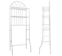 Estanteria sobre Inodoro WC Lavadora Ahorra Espacio Almacenamiento Cuarto Baño,Estante Encima del Inodoro 3 Baño WC Aseo Mueble Almacenamiento Estantería Visualización Organizador (65*34*177 cm)