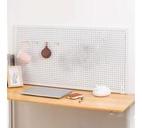 Estanteria Sobremesa Diseño con Abrazadera Incluye 10 Ganchos Estanteria Libros Material Placa De Acero Disponible en Varios Tamaños for Dormitorio/Oficina(White,90x40cm(36x16in))