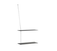 Woud Estantería Stedge 60 cm Fresno pintado negro