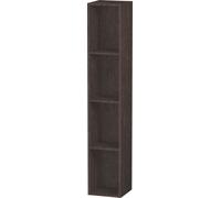 Estantería vertical Duravit L-Cube, 4 compartimentos, 180x180x1000mm, LC120507272, Color: roble oscuro cepillado chapa de madera auténtica