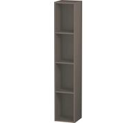 Estantería vertical Duravit L-Cube, 4 compartimentos, 180x180x1000mm, LC120509090, Color: Flanela Gris seda lacado mate