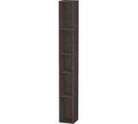 Estantería vertical Duravit L-Cube, 5 compartimentos, 180x180x1400mm, LC120607272, Color: roble oscuro cepillado chapa de madera auténtica