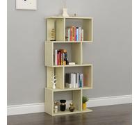 Estantería vertical en forma de S, estante de almacenamiento alto multiusos para sala de estar o dormitorio, diseño geométrico moderno, ideal para organizar y mostrar artículos