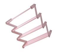Estantería Zapatera en Capas de Acero Inoxidable y Tela No Tejida Rosa | Ahorra Espacio, Superficie Limpia Paño, para Armario, Dormitorio y Restaurante