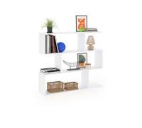 Estantería zoe low blanco brillo 110 x 97 x 24 cm