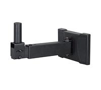 Estanterías de audio y video Soporte de altavoz montado en la pared Soporte de altavoz montado en la pared Soporte de bandeja Soporte de medios y gabinetes de componentes (Color: Negro)