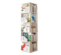 Estanterías Estantería cuadrada Estantería de pie de 4/5/6 niveles Estantes de almacenamiento con alfabeto Estantería para libros Estantería para el hogar Estantería para libros de pie Ahorra espacio