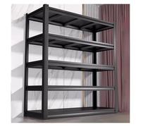 Estanterías Metálicas Estantería De Metal De 5 Niveles, Estante De Almacenamiento Ajustable De Alta Resistencia, Montaje Sin Tornillos, Estante De Servicio Industrial For Balcón De Cocina De Supermerc