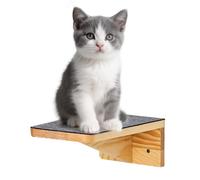 Estanterías para Gatos de Pared, de Madera para Escalada de Mascotas, Escalones de Pared para Gatos, para Sala de Estar Cocina Esquina Lugar de Trabajo Hogar Apartamento Interior