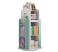 Estanterias para libros con puertas Librería simple, Estantería para niños de dibujos animados en casa, Estante de almacenamiento de juguetes de jardín de infantes, Estante giratorio para casa pequeña