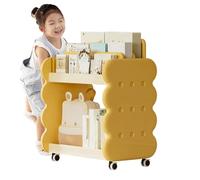 Estanterías Para Libros De Guardería | Bonito Organizador Pequeño De Pie Con Ruedas - Pequeña Librería Infantil - Para Jardín Infantil Guardería Sala De Juegos Aula Dormitorio Rincón De Lectura
