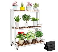 Estanterias Para Macetas Interior Y Exterior, Escalera Para Macetas Con 3 Niveles 2 Niveles Estantería Storage 80cm 100cm 120cm Estantería Para Flores De Metal Para Jardín Terraza Balcón ( Color : Whi