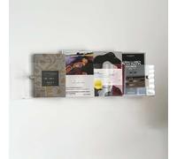 Estantes acrílicos para revistas para pared Revistero de acrílico transparente for montaje en pared, expositor de folletos(Clear,80cm(31 1/2"))