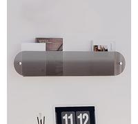 Estantes acrílicos para revistas para pared Revistero moderno de acrílico transparente for pared, expositor de folletos(Dark Gray,120cm(47 1/4"))