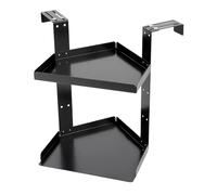 Estantes ajustables de 2 capas para cubículos con Hoo versátil ahorro de espacio para el hogar, oficina, cocina, baño y dormitorio, ideal para pared y esquina