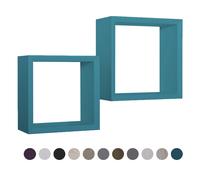 ESTANTES CÚBICOS DE PARED CONJUNTO DE 2 PC DE ELECCIÓN MOD. GINEVRA
