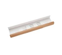 Estantes de almacenamiento de baño, estante de madera para baño, montaje en pared, tabla de condimentos, estante de almacenamiento para ducha, organizador de estante de baño (amarillo, 30 cm)