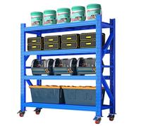 Estantes de almacenamiento de metal resistentes, organizador ajustable para garaje, cocina, sótano, almacén