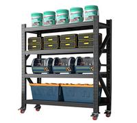 Estantes de almacenamiento de metal resistentes, organizador ajustable para garaje, cocina, sótano, almacén