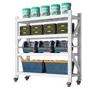 Estantes de almacenamiento de metal resistentes, organizador ajustable para garaje, cocina, sótano, almacén