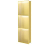 Estantes de almacenamiento de pared impermeables de acero inoxidable de alta calidad, diseño empotrado para cocina, sala de estar y dormitorio, elegante, fácil de instalar