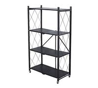 Estantes de almacenamiento móviles plegables con ruedas, estante de exhibición de 3 niveles para baño, cocina y plantas, no requiere montaje, ahorra espacio, 71,5 x 36,5 x 87 cm